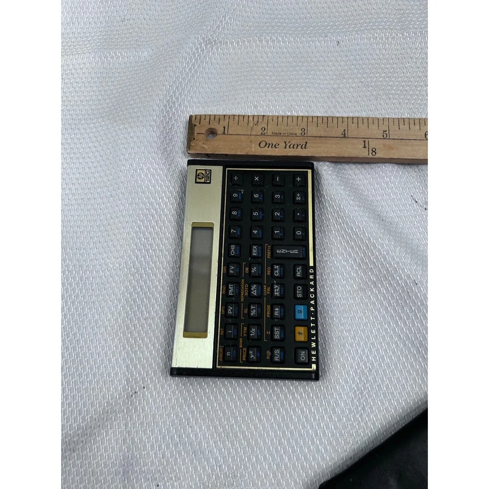 HP 12C Financial Calculator OS Gold Black Programmable Business Unisex